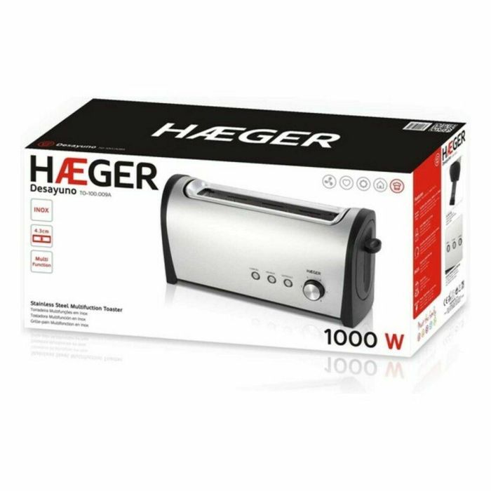Tostadora Haeger 5608475012471 1000 W 2 Tostadora Haeger 5608475012471 1000 W 2