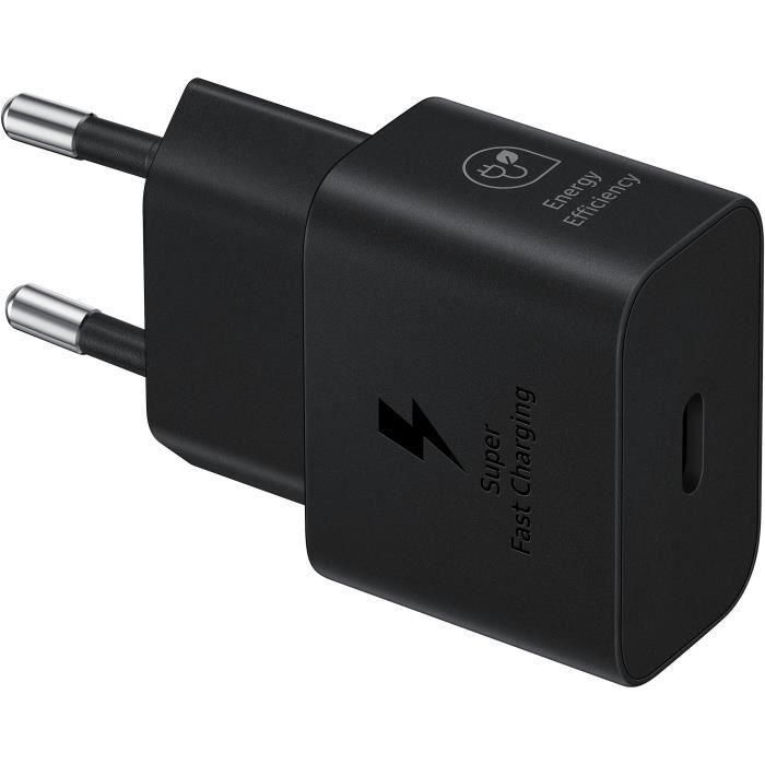 Samsung EP-T2510NBEGEU Cargador de Pared 25W USB-C Negro 0 Samsung EP-T2510NBEGEU Cargador de Pared 25W USB-C Negro 0