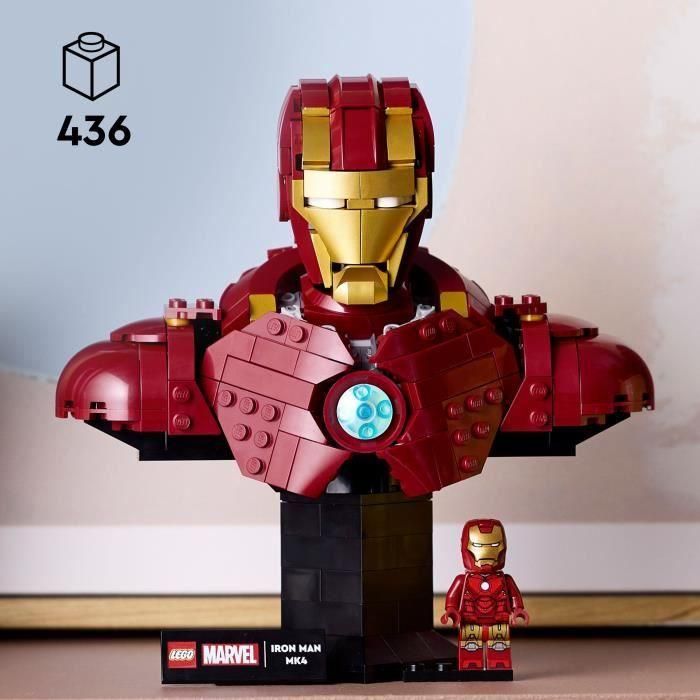 LEGO | Marvel 76327 Busto de Iron Man MK4 - Set de construcción para adultos - Idea de regalo 1 LEGO | Marvel 76327 Busto de Iron Man MK4 - Set de construcción para adultos - Idea de regalo 1