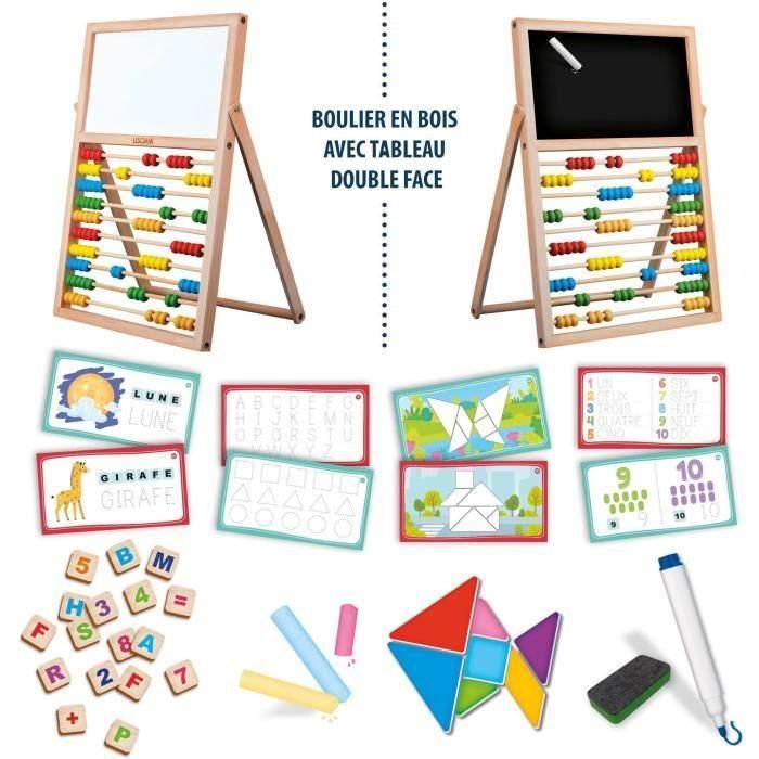 Caballete Mis Primeras Habilidades - Juego Montessori - MONTESSORI - Tablero de doble cara, letras y números magnéticos 2 Caballete Mis Primeras Habilidades - Juego Montessori - MONTESSORI - Tablero de doble cara, letras y números magnéticos 2