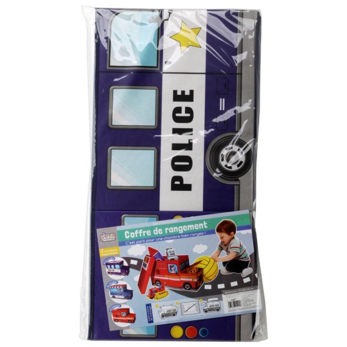 Jeux 2 momes Caja-Puf Orden 57x25 Furgoneta Infantil para Juguetes y Asiento Altura 32 cm 1