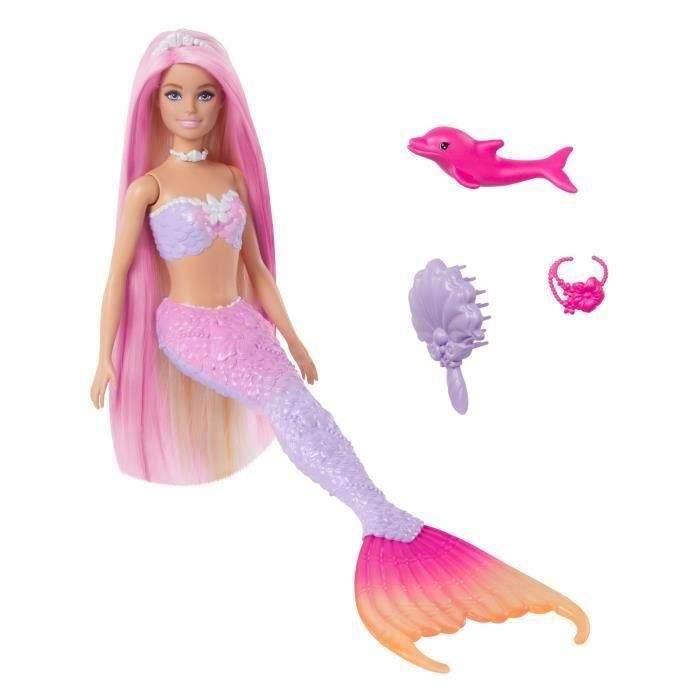 Barbie Muñeca Sirena Un Toque de Magia Malibú que Cambia de Color 5