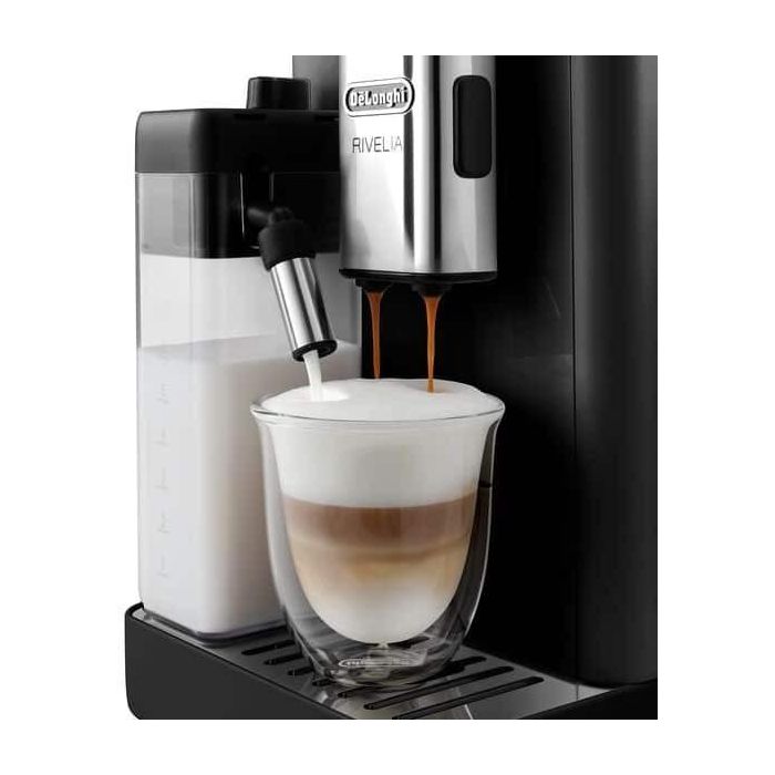 Cafetera Superautomática DeLonghi EXAM 440.55.B Negro Plateado 1450 W 19 bar 250 g 3