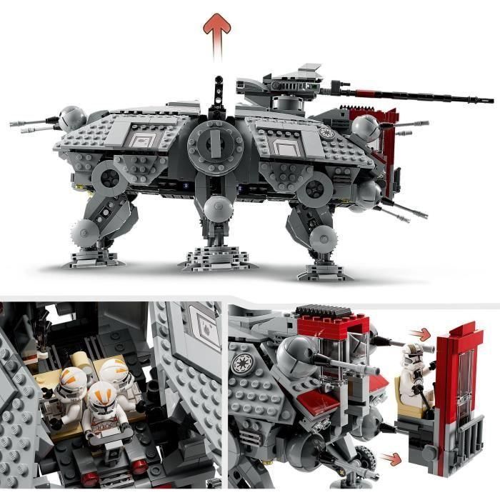 LEGO Star Wars 75337 AT-TE Walker Juguete con 5 Minifiguras, La Venganza de los Sith 2 LEGO Star Wars 75337 AT-TE Walker Juguete con 5 Minifiguras, La Venganza de los Sith 2