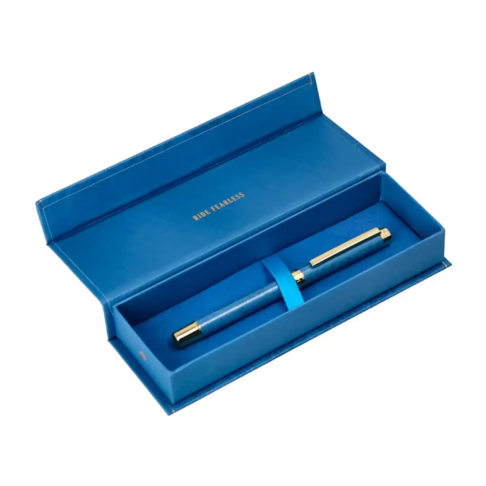 Belius Roller Wild West Azul Marino Dorado Tinta Negra Caja de Diseño 4