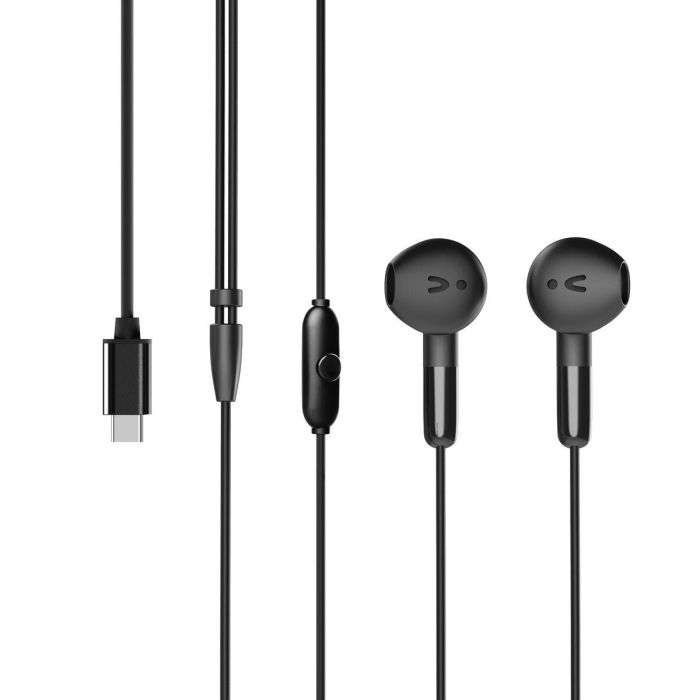 Muvit E58 Auriculares Estéreo con Micrófono USB Tipo C Fabricados con Plástico Reciclado Certificado GRS 10 Muvit E58 Auriculares Estéreo con Micrófono USB Tipo C Fabricados con Plástico Reciclado Certificado GRS 10