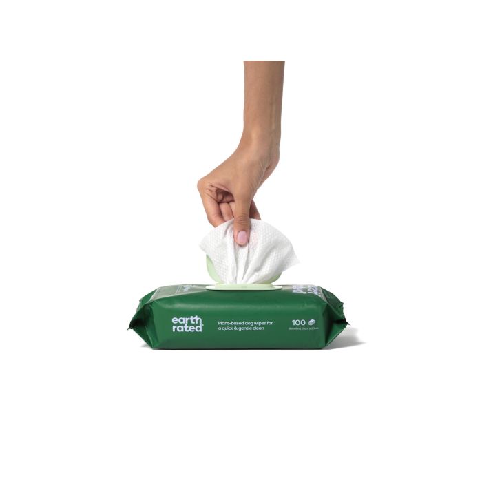Earth Rated Toallitas Hipoalergénicas Lavanda para Perros, 100 Unidades 0 Earth Rated Toallitas Hipoalergénicas Lavanda para Perros, 100 Unidades 0