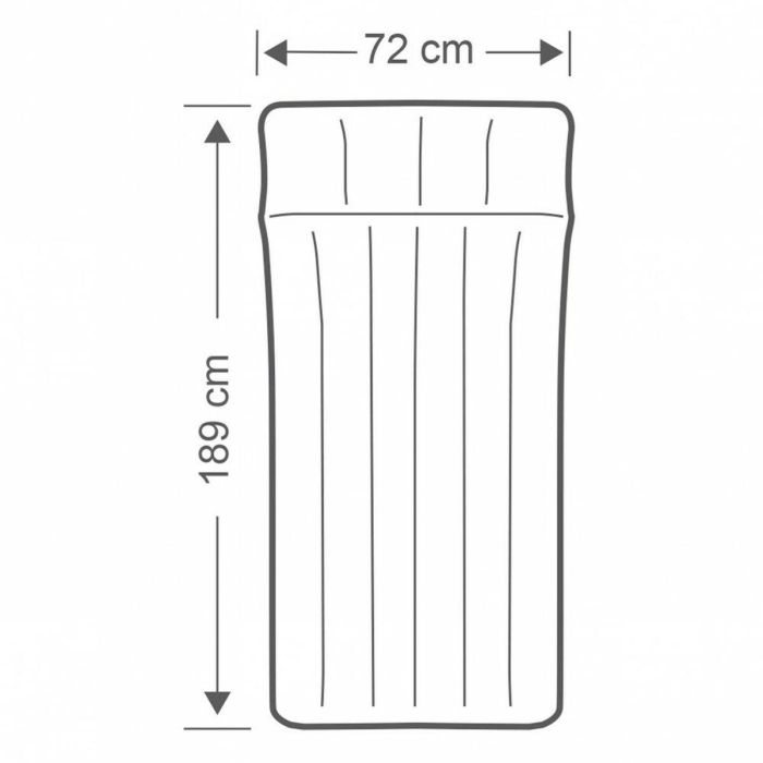 Colchón Hinchable Intex 72 x 20 x 189 cm (6 Unidades) 1