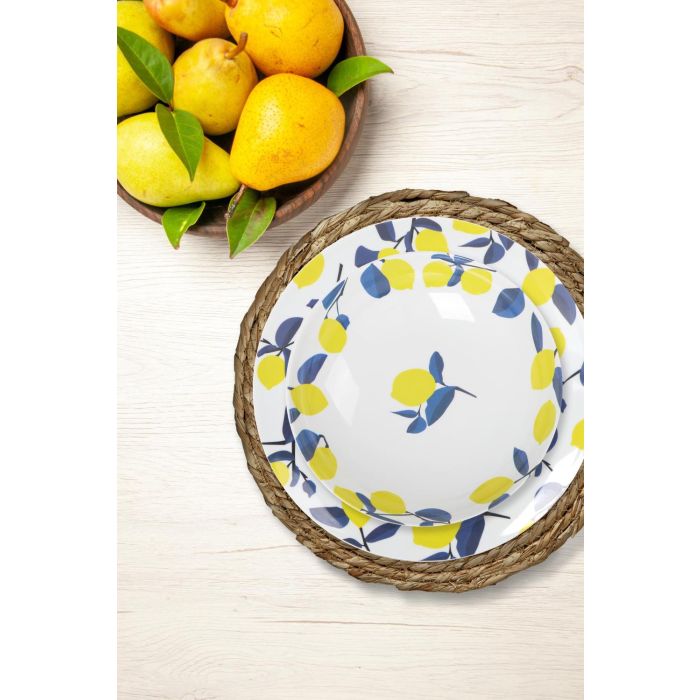 Plato Postre Melamina Brillo Lemon 20 cm La Mediterranea (24 Unidades) 1 Plato Postre Melamina Brillo Lemon 20 cm La Mediterranea (24 Unidades) 1