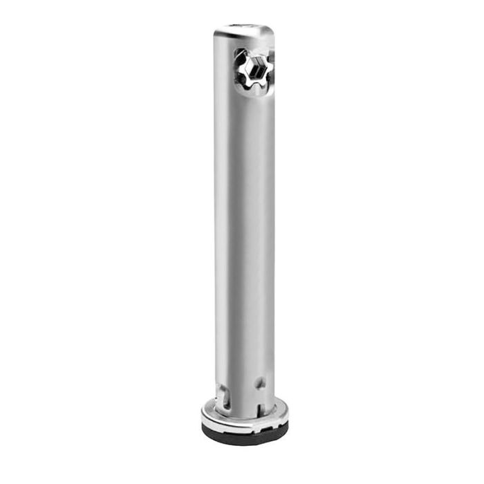 Italiana Ferramenta REKORD TECH H70 Pie Nivelador Oculto para Muebles Pesados, Regulable 25mm, Base Redonda, Zamak