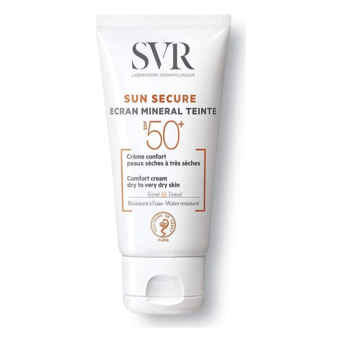 SVR SUN SECURE Protector Solar Facial Mineral con Color SPF50+ Piel Seca Hipoalergénico Resistente al Agua 60g SVR SUN SECURE Protector Solar Facial Mineral con Color SPF50+ Piel Seca Hipoalergénico Resistente al Agua 60g