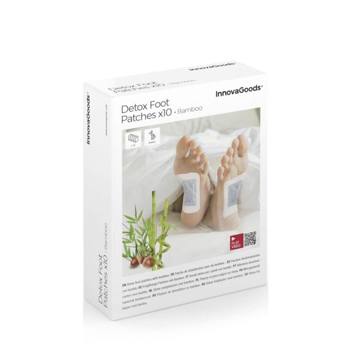 Parches Desintoxicantes para Pies Bamboo InnovaGoods 10 Unidades 1 Parches Desintoxicantes para Pies Bamboo InnovaGoods 10 Unidades 1