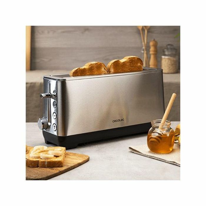 Tostadora Cecotec BigToast Extra Acero Inoxidable 1100 W 2 Tostadora Cecotec BigToast Extra Acero Inoxidable 1100 W 2