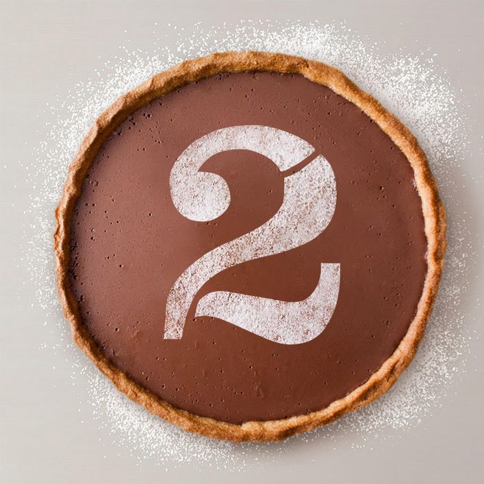 Plantilla para Tarta de Cumpleaños N-2 Grande - Algon (36 Unidades) 2 Plantilla para Tarta de Cumpleaños N-2 Grande - Algon (36 Unidades) 2