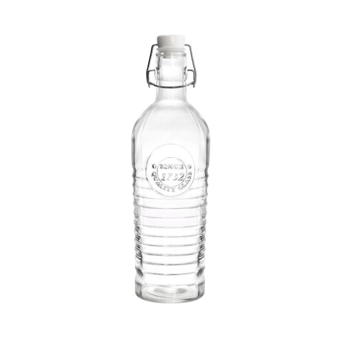 La Mediterran Botella Vidrio Clásica Boca Ancha 1.1L 30.4 x 9.2 x 9.1 cm 8