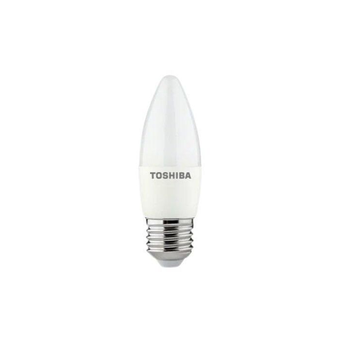 TOSHIBA C37 Bombilla LED, E27 4.7W 4000K Luz Neutra, Bajo Consumo y Larga Duración