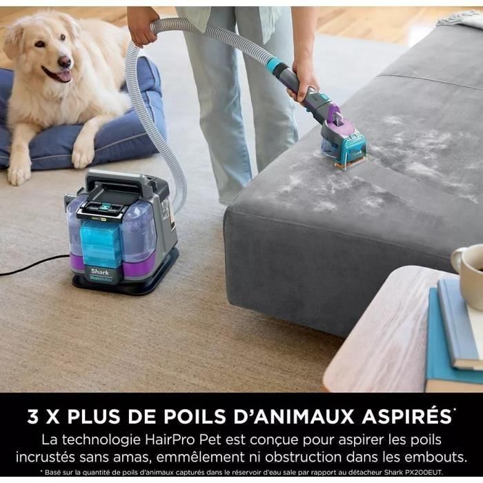 Shark PX250EUT Quitamanchas para mascotas StainStriker HairPro - Alfombras, Tapetes, Muebles, Escaleras, Coches, 450W, 1.2L 2 Shark PX250EUT Quitamanchas para mascotas StainStriker HairPro - Alfombras, Tapetes, Muebles, Escaleras, Coches, 450W, 1.2L 2