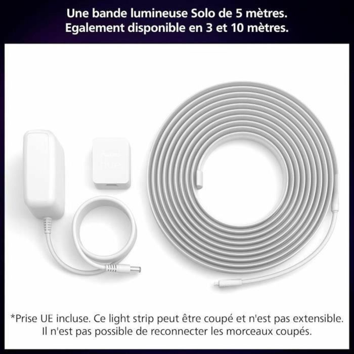 Philips Hue PHI1724257564200 Tira LED Lightstrip Solo 5 m Blanco Integrado 5