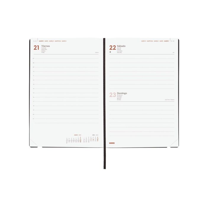 Finocam Agenda Anual Dynamic Mara Y10-140x204 mm 1Dp Negro 2025 4