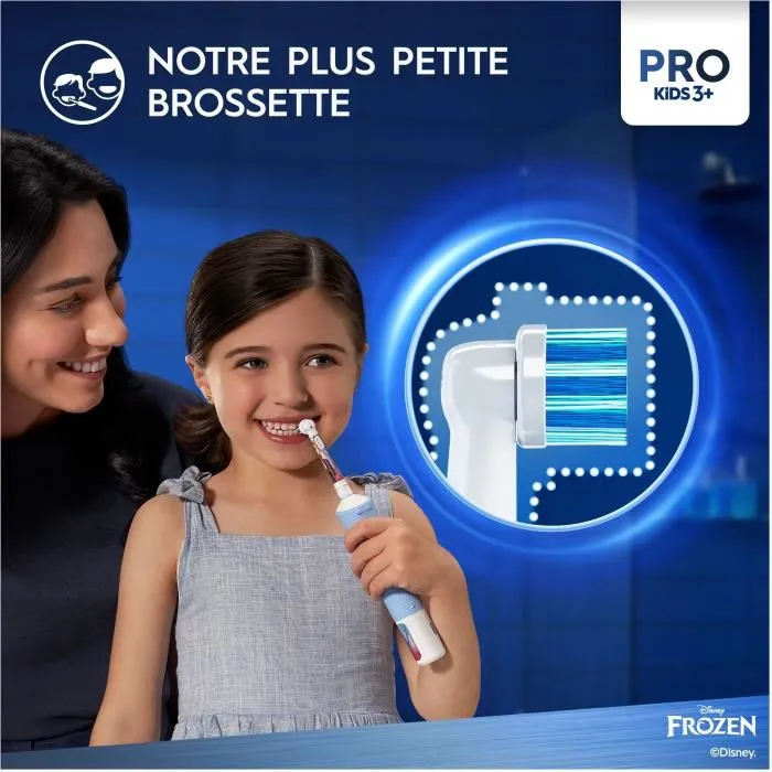 Oral-B Cepillo de dientes eléctrico Niños Frozen - 1 mango, 1 cabezal, 1 estuche de viaje - A partir de 3 años 5