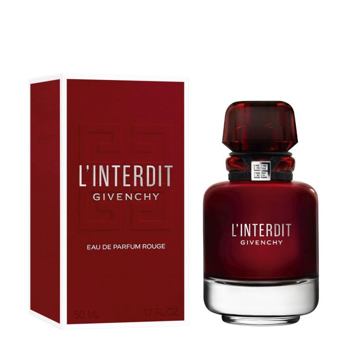 Givenchy L'Interdit Rouge Eau de Parfum Vaporizador Mujer 50 ml - Fragancia Floral Amaderada Especiada para una Sensualidad Intensa Givenchy L'Interdit Rouge Eau de Parfum Vaporizador Mujer 50 ml - Fragancia Floral Amaderada Especiada para una Sensualidad Intensa
