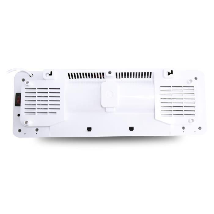 Warm Tech WAR1692863109781 Calefactor eléctrico de Pared Cerámico 2000W Blanco para Estancias de hasta 50m³ 2