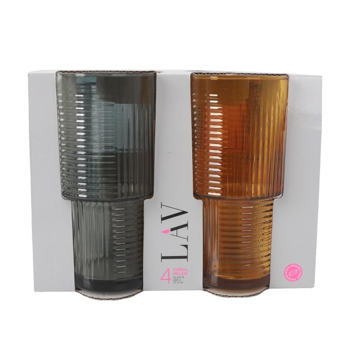 Set 4 Vasos Helen 400 cc Color - LAV (6 Cajas) 1 Set 4 Vasos Helen 400 cc Color - LAV (6 Cajas) 1