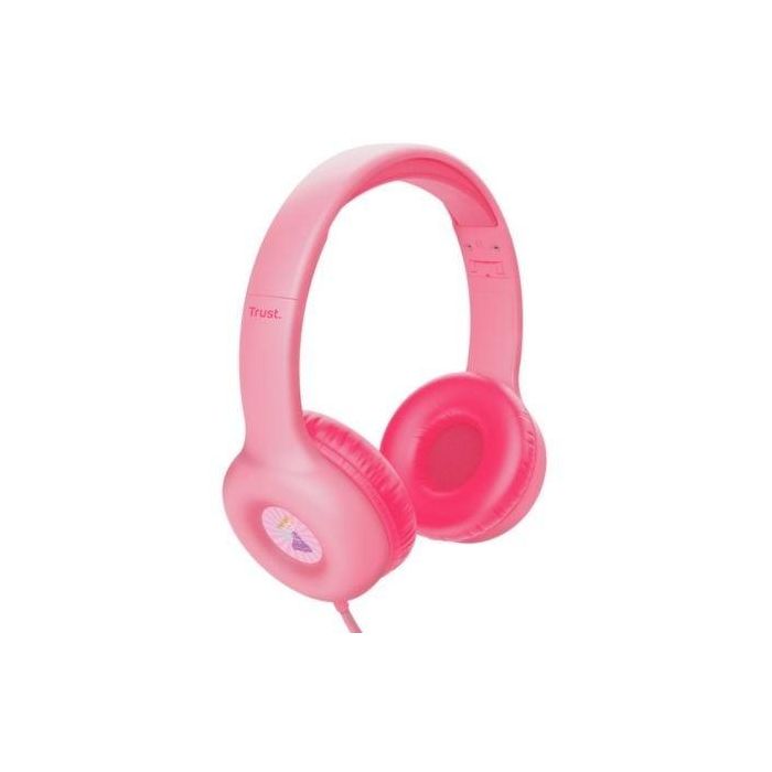 Trust 25277 Auriculares infantiles Nouna Kids rosas con micrófono, plegables y límite de volumen 85 dB para niños 4-10 años 1 Trust 25277 Auriculares infantiles Nouna Kids rosas con micrófono, plegables y límite de volumen 85 dB para niños 4-10 años 1