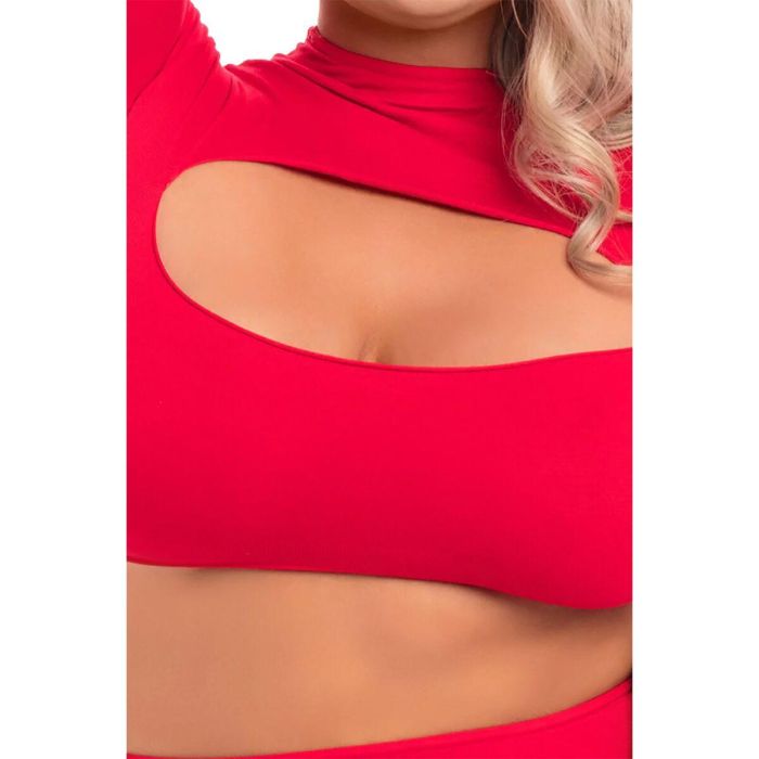 Conjunto de Lencería Pink Lipstick Rojo (3XL/4XL) 3 Conjunto de Lencería Pink Lipstick Rojo (3XL/4XL) 3