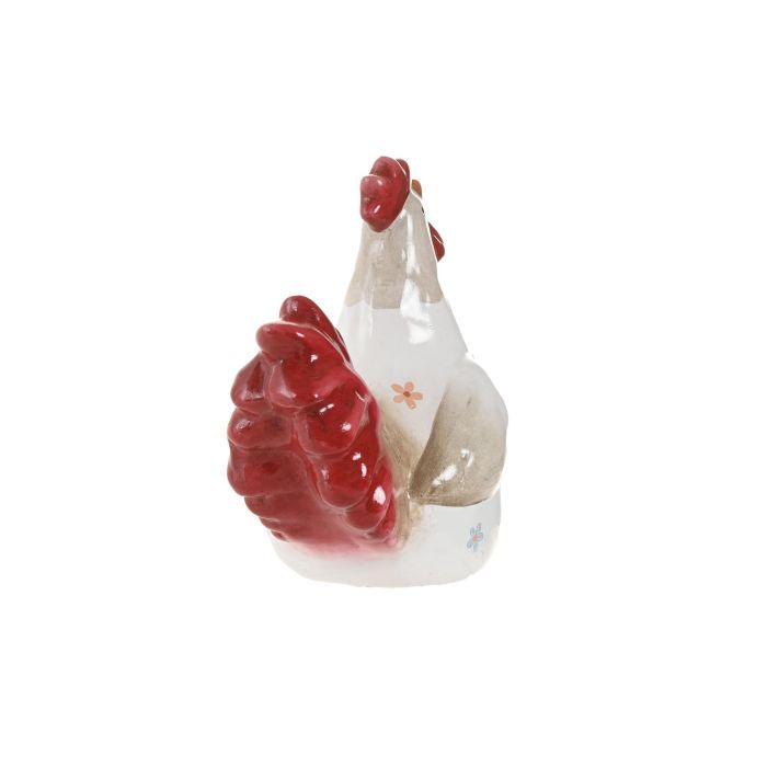 Figura Cottage DKD Home Decor Blanco Rojo 23 x 23.5 x 14.5 cm (2 Unidades) 2