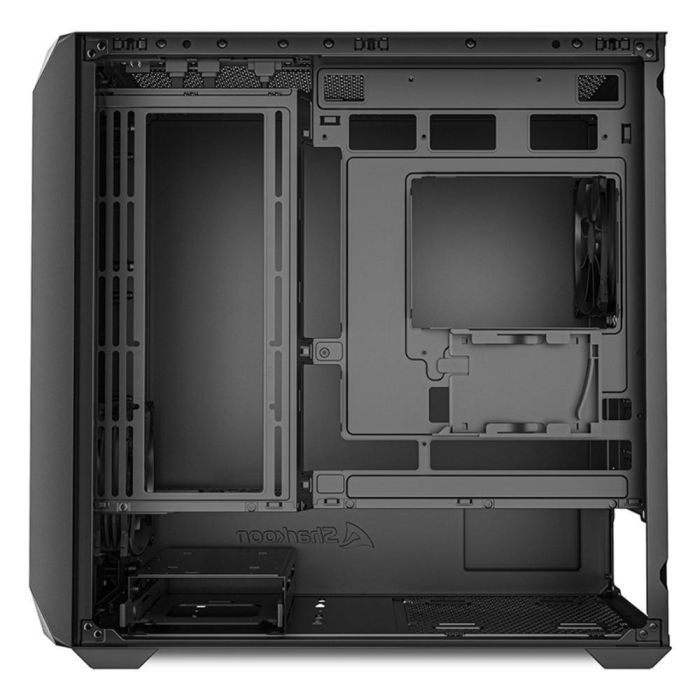 Sharkoon MK3 Micro Torre ATX Gaming Negra con Panel Frontal Permeable, 2 Ventiladores, USB-C y Soporte BTF 4