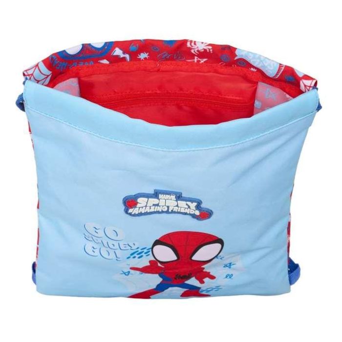 Bolsa Mochila con Cuerdas Spider-Man Rescue Azul Rojo 26 x 34 x 1 cm 2