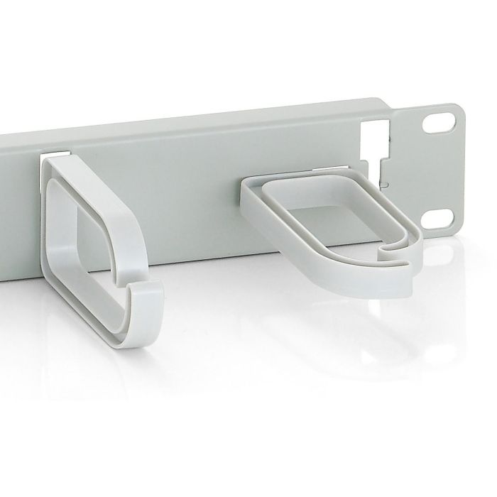 EQUIP 327312 Panel de Gestión de Cables 19" 1U Gris RAL 7035 de Plástico y Acero para Rack de Servidor 5