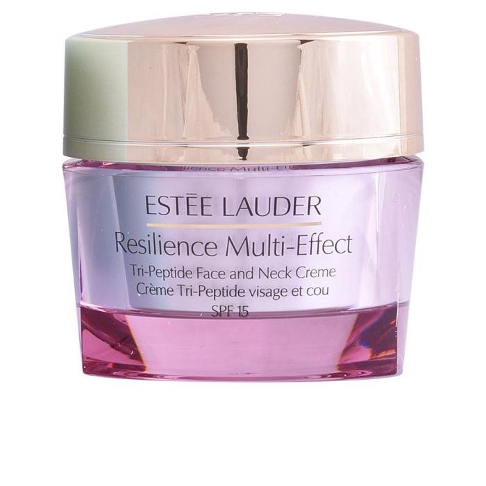 Estée Lauder RESILIENCE MULTI-EFFECT Crema Facial y Cuello Antiedad Antiarrugas Tri-Peptide Nutritiva SPF15 Piel Seca 50 ml