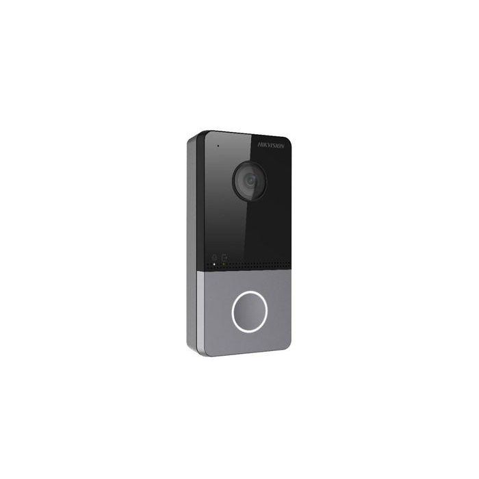 Hikvision Panel exterior WiFi 1 botón videoportero IP villa, cámara 2M P65, plástico 2