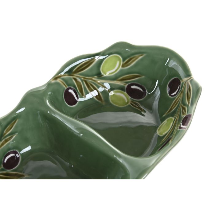 Bol Cottage DKD Home Decor Verde Oscuro 17 x 6.5 x 30 cm 1