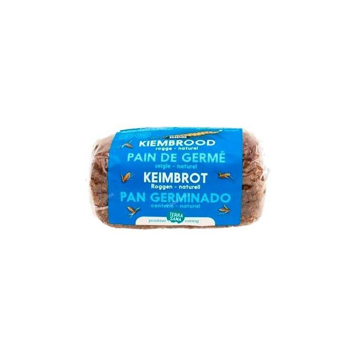 TERRASANA Pan de Centeno Germinado 400g Vegan Ecológico Sin Levadura ni Masa Madre