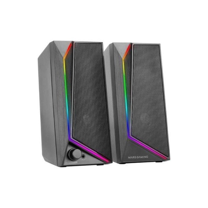 MARS GAMING MS72 Altavoces Gaming 15W RGB USB 3.5mm 2.0 Canales