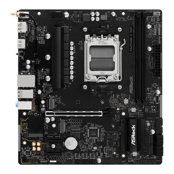 ASRock Placa Base A620AM-X WiFi AM5 mATX HDMI/DP DDR5 para AMD Ryzen 7000/8000/9000 Series, 128GB DDR5, Wi-Fi Integrado 1 ASRock Placa Base A620AM-X WiFi AM5 mATX HDMI/DP DDR5 para AMD Ryzen 7000/8000/9000 Series, 128GB DDR5, Wi-Fi Integrado 1
