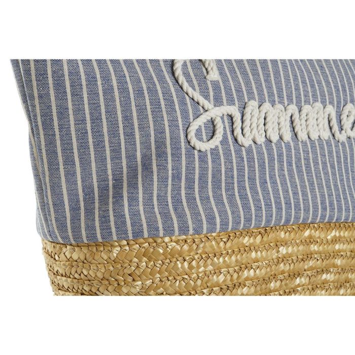 Bolso Mediterraneo DKD Home Decor Beige Azul 16 x 33 x 52 cm (2 Unidades) 3