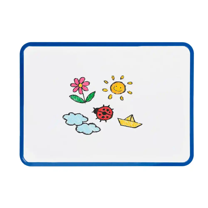 Liderpapel Pizarra Blanca Magnética Doble Cara Lisa 30x42 cm con Rotulador, Imán y Borrador 4