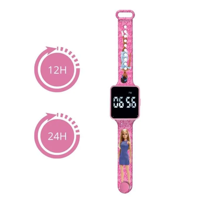 Lexibook Reloj LED conectado Barbie Pulsera ajustable LEX3380743108513 2