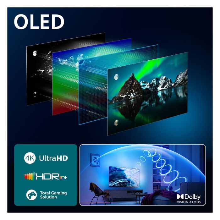 Philips 55OLED760/12 TV 55" 4K OLED 120 Hz Ambilight Smart TV 7