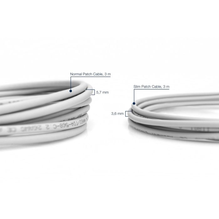 DIGITUS CAT 6A U/FTP Slim Patchkabel 10m grau 1 DIGITUS CAT 6A U/FTP Slim Patchkabel 10m grau 1