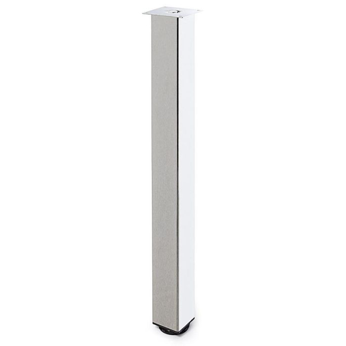 Herrajes Alk Rigo 60X60-710 Juego 4 Patas Regulables para Mesa Fija, Cromo