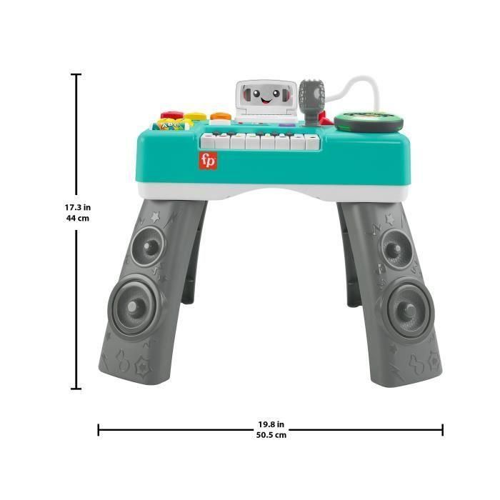 Fisher-Price HRB64 Mesa de Actividades Mi DJ Musical Interactiva, Juguete Ríe y Disfruta para Bebés y Niños Pequeños 1