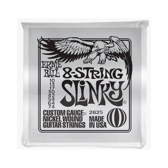 Juego Eléctrica Slinky Custom Gauge 8St. 10-74 1 Juego Eléctrica Slinky Custom Gauge 8St. 10-74 1