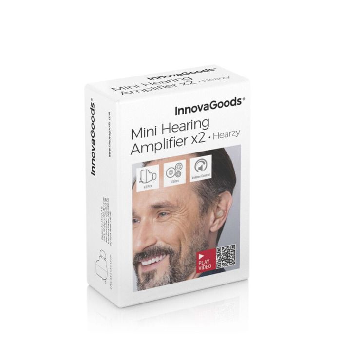 Amplificador de Sonido Intraauricular con Accesorios Hearzy InnovaGoods 2 Unidades 1 Amplificador de Sonido Intraauricular con Accesorios Hearzy InnovaGoods 2 Unidades 1