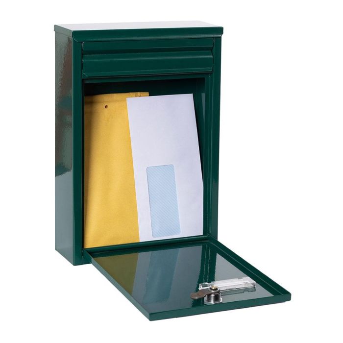 Arregui Buzón Exterior Individual Zagúan de Acero Galvanizado Verde. Recoge Cartas, Tamaño S (A5), 22x8x32 cm. 1