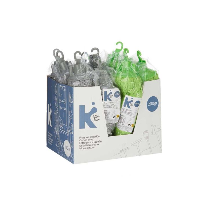 Arte Regal Fregona Algodon 200gr, Colores Surtidos. Material: Algodón. Dimensiones: 8x28x8 cm (Set de 12) 2